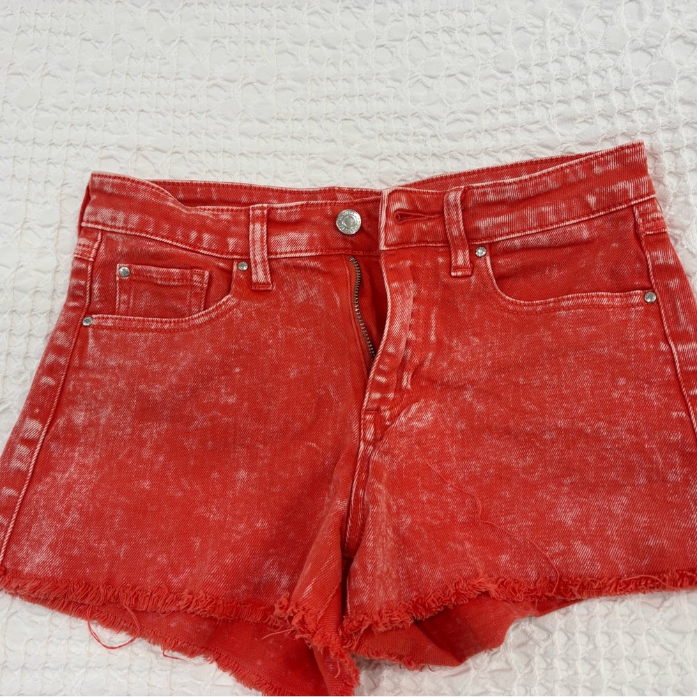 Guess Vibrant Red Jean Shorts